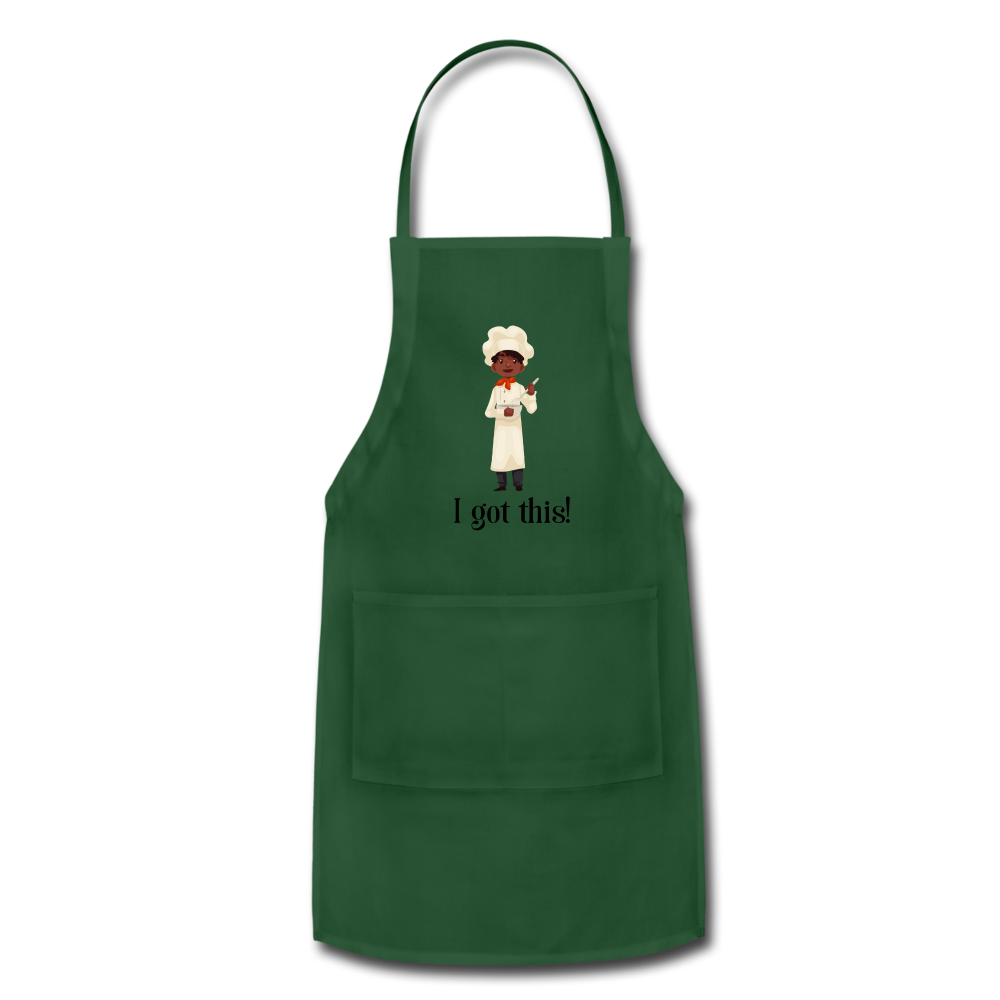 Woman's Apron - forest green
