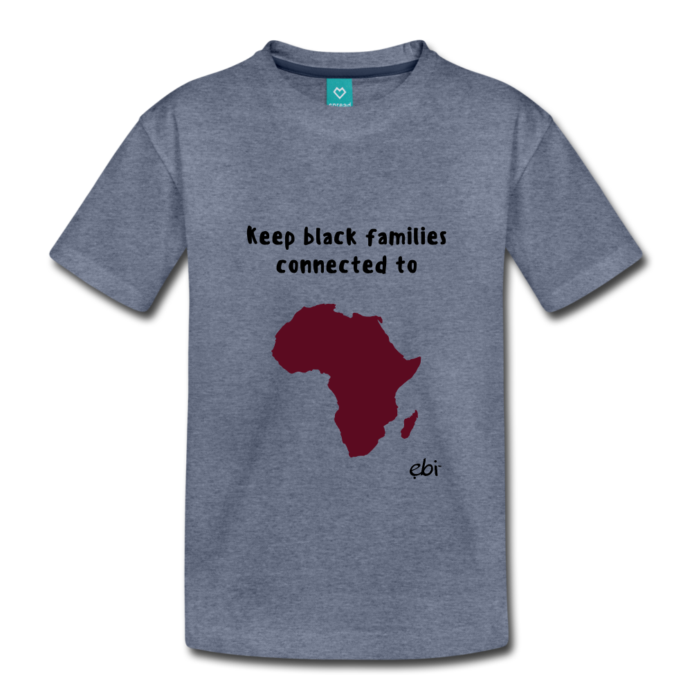 Keep Black Families Connected (Toddler T-Shirt) - heather blue