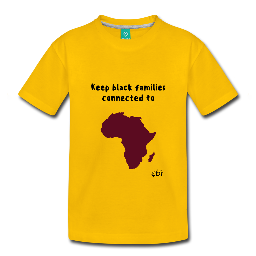 Keep Black Families Connected (Toddler T-Shirt) - sun yellow
