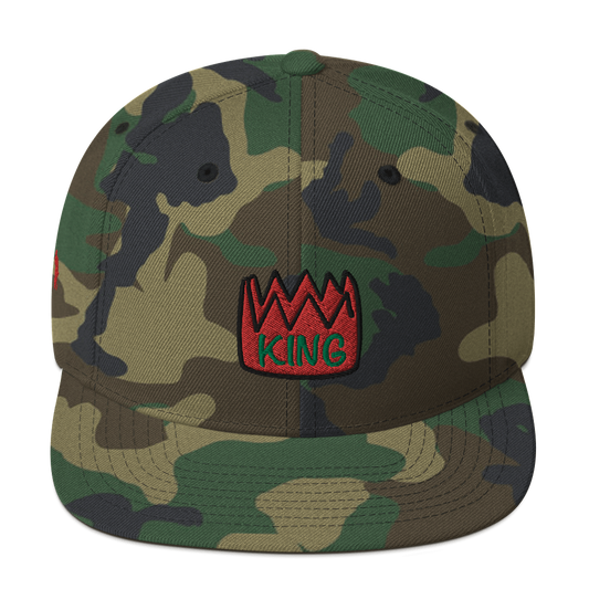 King (3D Puff Embroidered front Logo) Snapback Hat
