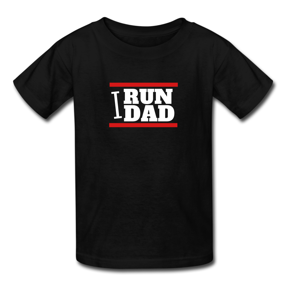 I Run Dad (Kids' T-Shirt) - black