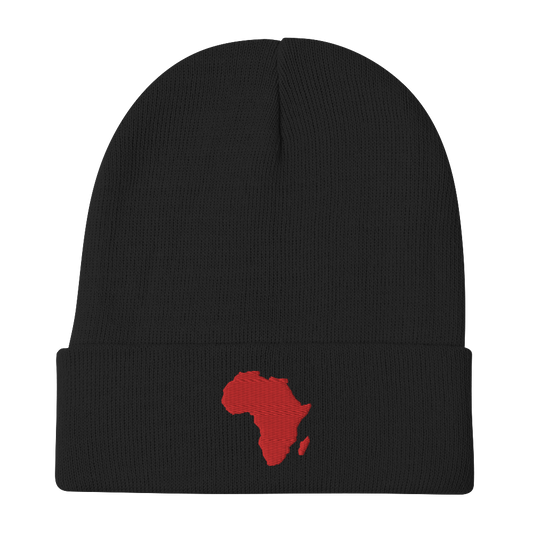 Africa (Continent Embroidered) Beanie