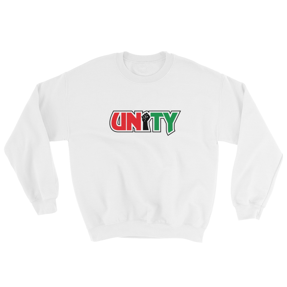 Power in Unity (White Unisex Sweatshirt)