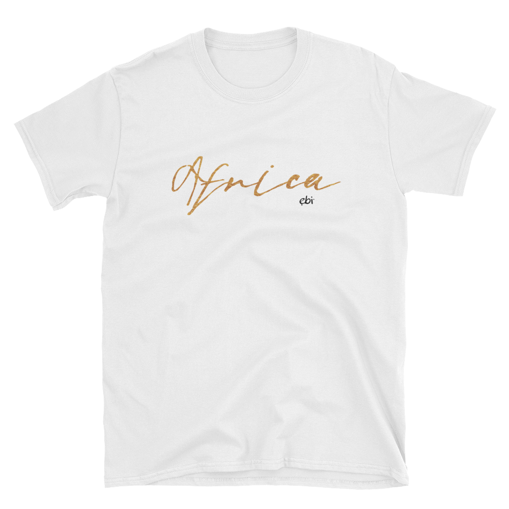 Africa Gold Script (Short-Sleeve Unisex T-Shirt)