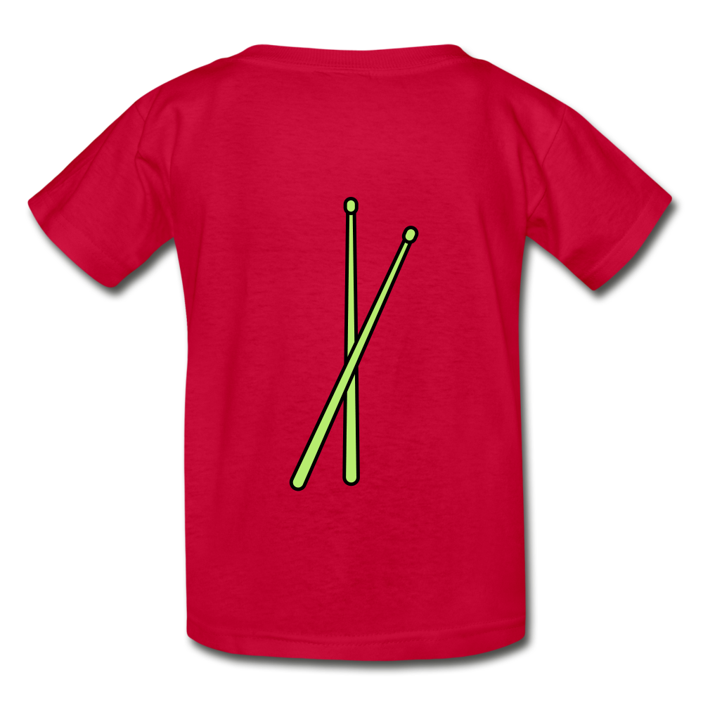 Drummer Boy (Hanes Youth Tagless T-Shirt) - red
