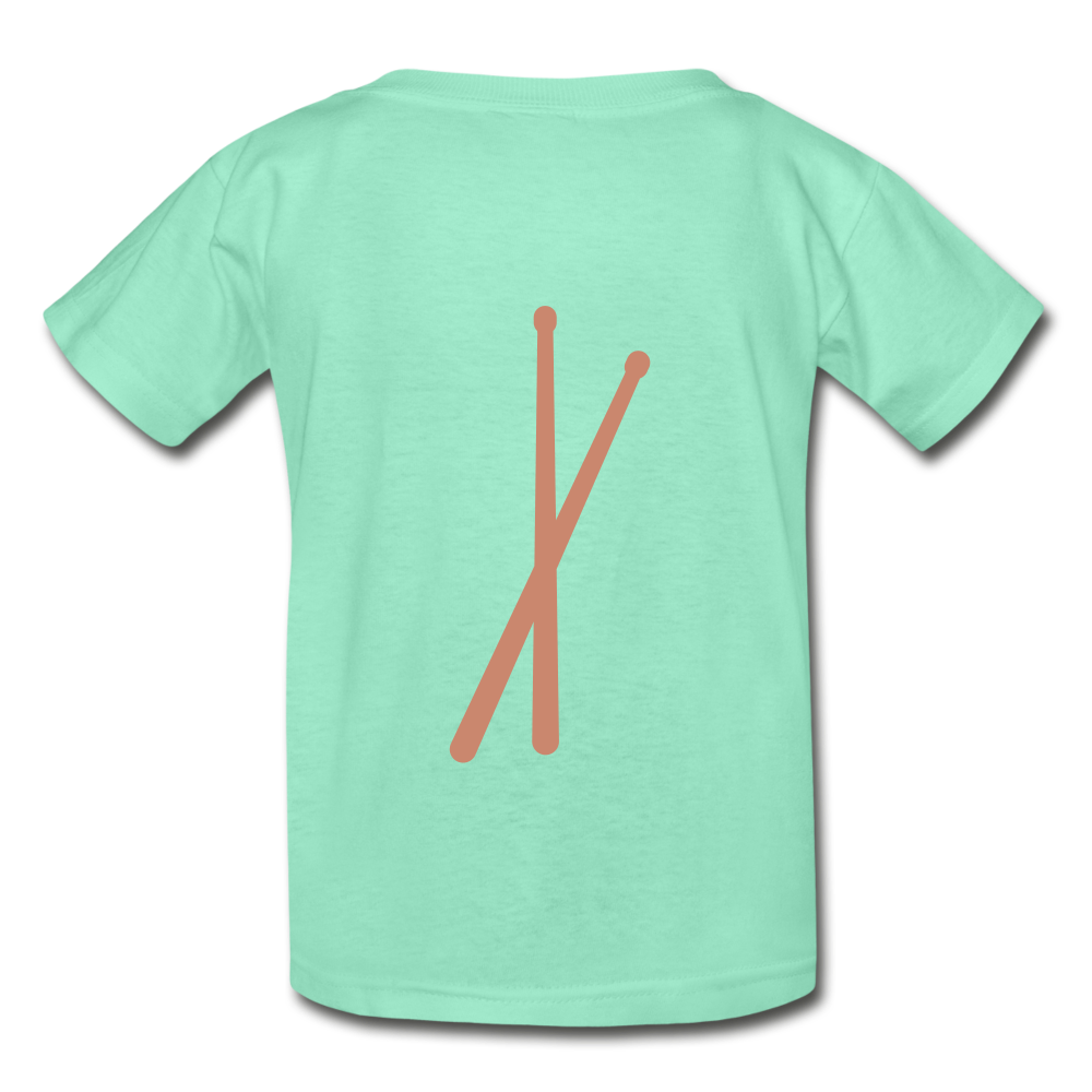 Her Drums (Hanes Youth Tagless T-Shirt) - deep mint