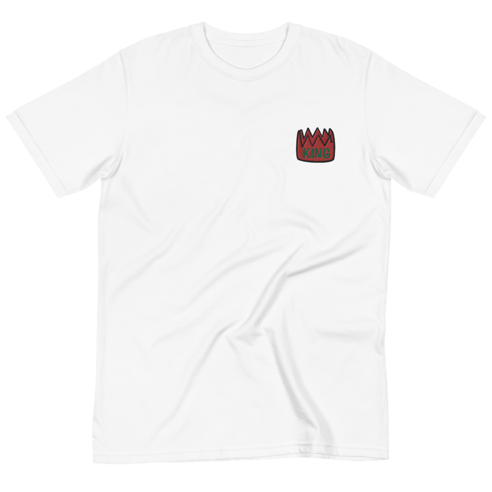 King (Embroidered Logo Organic T-Shirt)