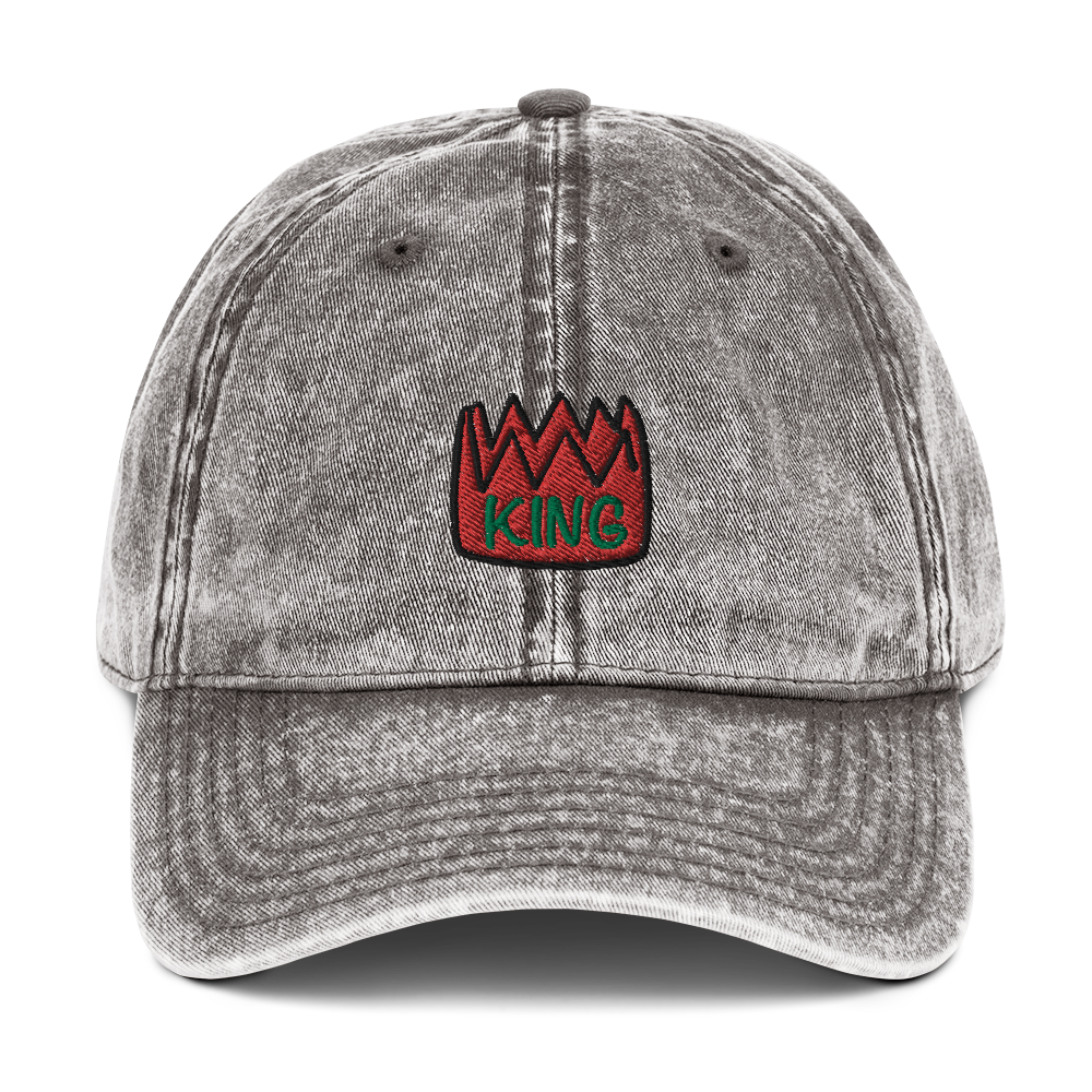 Vintage Cotton Twill Cap (3D Embroidered Logo - Front)