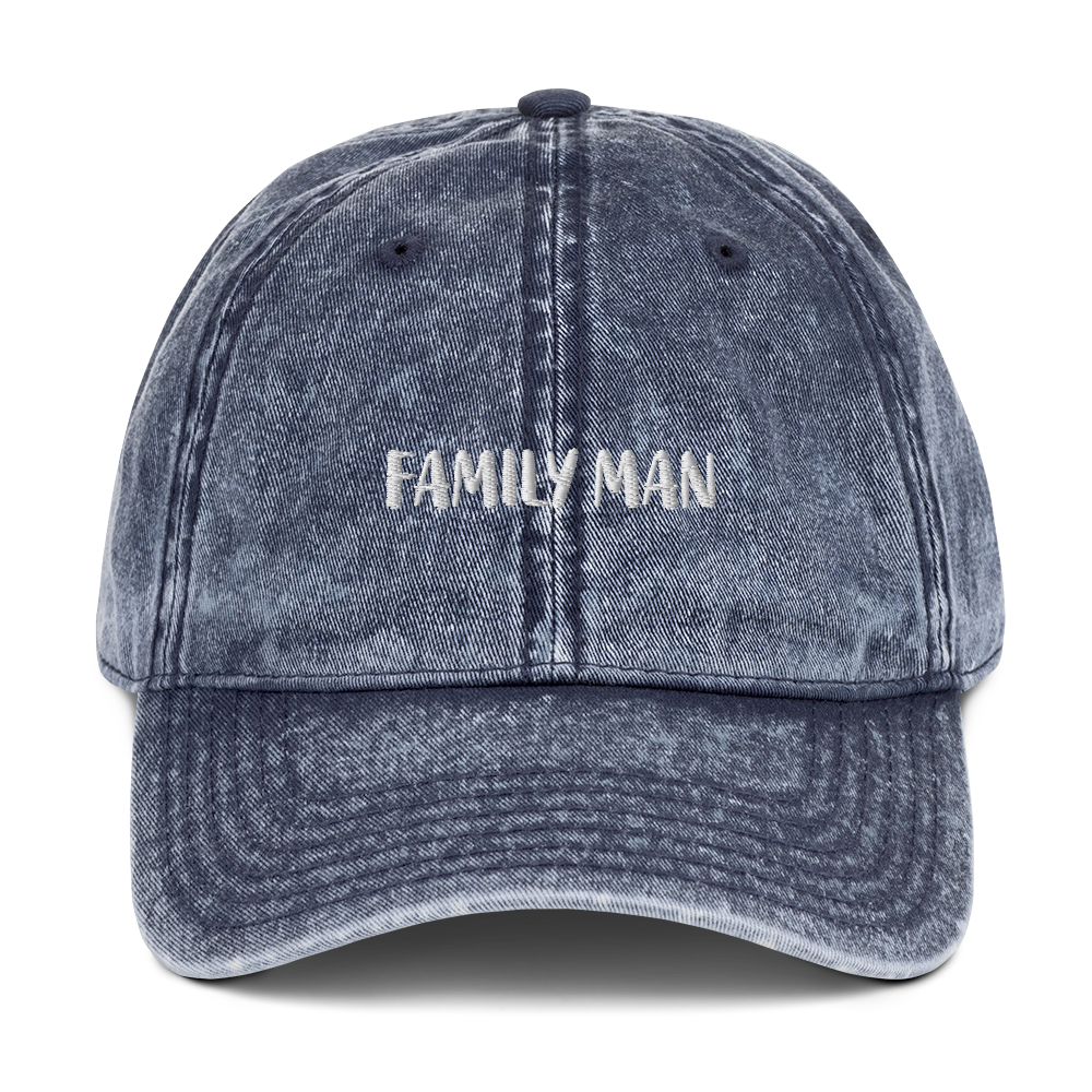 Family Man Vintage Cotton Twill Cap
